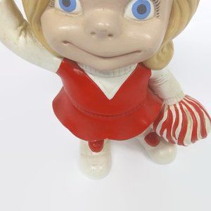 Vintage 1970's Atlantic Mold Co Cheerleader Figure